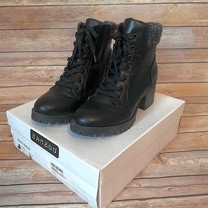 Bamboo Chief-18 Blocked Heel Boot, Black